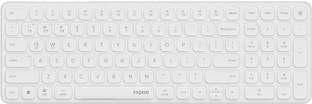 RAPOO 9350S white Bluetooth Handheld Multi-device Keyboard Compatible with Desktop, Laptop, Mac