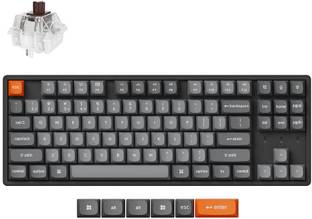 Keychron K8 Max QMK Wireless Mechanical Keyboard, Fully Assembled, RGB Backlight Aluminum Bluetooth Standard Multi-device Keyboard Compatible with Desktop, Laptop, Mac