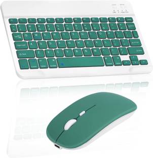 Astrill Wireless Bluetooth Keyboard and Mouse Combo, Slim LED Keyboard for iOS/Android Wireless, Bluetooth Standard Multi-device Keyboard Compatible with Desktop, Laptop, Tablet