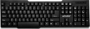 PRODOT Choice-Telugu with 104 Keys Wired USB Standard Multi-device Keyboard Compatible with Desktop, Laptop, Mac stand support,Telugu
