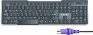 PRODOT Choice PS2 Wired Keyboard I Plug & Play Technology I 104 Keys I 10M Key Life I PS2 Standard Multi-device Keyboard