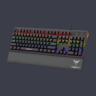 Verity Eclipse RGB Mechanical Keyboard, Smooth Typing Experience & Durable Build Wired USB Standard Multi-device Keyboard Compatible with Desktop, Laptop, Mac