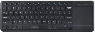 ASTRUM KW280 Slim Wireless Keyboard with Touchpad (Black) Wireless Standard Multi-device Keyboard Compatible with Desktop, Laptop, Mac multimedia_keys,Astrum KW280