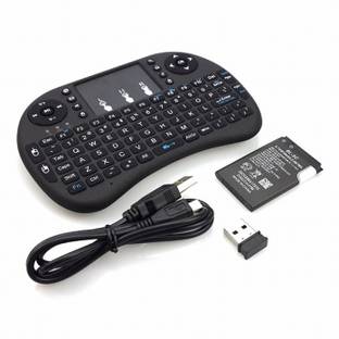 Clairbell Qwx_1465_Mini Wireless Keyboard with Touchpad Mouse, 2.4ghz Smart Connector Bluetooth Handheld Multi-device Keyboard Compatible with Desktop, Laptop, Mac Easy to Use,Plug and Play,Quick, Comfy Durable body