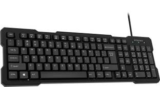 Bestor Ultra-Slim Wired Keyboard Ergonomic, Responsive & Durable for Work & Gaming Wired USB Standard Multi-device Keyboard Compatible with Desktop, Laptop, Mac