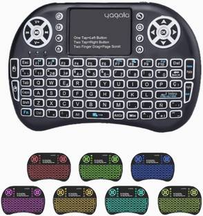 GUGGU Qwx_1434_Mini Wireless Keyboard with Touchpad Mouse, 2.4ghz Smart Connector Bluetooth Handheld Multi-device Keyboard Compatible with Desktop, Laptop, Mac Easy to Use,Plug and Play,Quick, Comfy Durable body