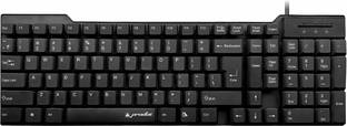 PRODOT QWERTY Keyboard with Low Profile Keys for Windows, Mac, PC, Laptop (KB-Alive) Wired USB Standard Multi-device Keyboard Compatible with Desktop, Laptop, Mac stand support,KB-Alive