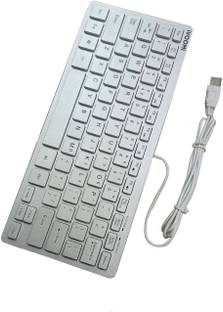 iVoomi Mini Keyboad(VENTOM IV-WU201) Wired USB Laptop-size Multi-device Keyboard Compatible with Desktop, Laptop, Mac Easy to Use,Plug and Play,Quick, Comfy Durable body