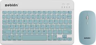 zebion G2800 Mini Keyboard & Mouse Combo (Type-C Rechargeable with 150Hr Worktime, Bluetooth Standard Multi-device Keyboard