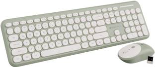 ZEBRONICS Companion 302 2.4GHZ Wireless Keyboard & Mouse Combo with UV Printed Keys Wireless Standard Multi-device Keyboard