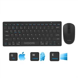 iVoomi ZOOX IV-109 Bluetooth, Wireless Standard Multi-device Keyboard Compatible with Desktop, iPad, Laptop, Mac, Tablet