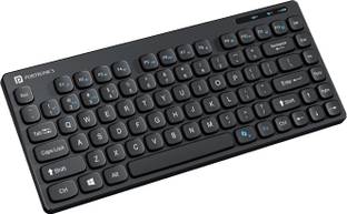 Portronics Bubble, POR1677 2.4 GHz & Bluetooth 5.0 Connectivity, Noiseless Experience Bluetooth, Wireless Handheld Multi-device Keyboard Compatible with Desktop, Laptop, Tablet, iPad, Mac Compact Size for iOS iPad Air, Pro, Mini, Android,Windows Tablets PC Smartphone