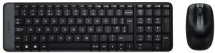 Logitech MK220 WIRELESS KEYBOARD AND MOUSE COMBO PLUG & PLAY Wireless Standard Multi-device Keyboard Compatible with Desktop, Laptop, Mac