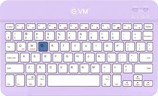 EVM WLKM Bluetooth Standard Multi-device Keyboard Compatible with Desktop, Laptop, Mac Compact, Wireless, Portable, 150 mah Battery