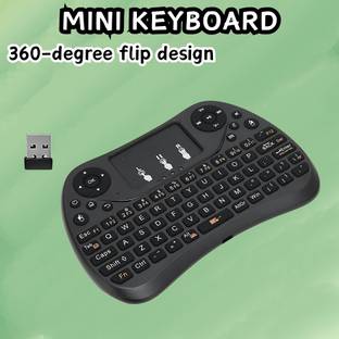FRONY Bluetooth (Wireless Keyboard)Pocket Size USB Rechargeable Bluetooth KeyboardA82 Wireless Thumb-size Multi-device Keyboard Compatible with Desktop, Laptop, Mac