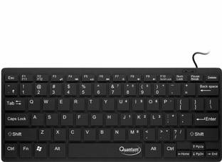 DEVBHOOMI DB-7307 MINI KEYBOARD. Wired USB Laptop-size Multi-device Keyboard Compatible with Desktop, Laptop, Mac Easy to Use,Plug and Play,Quick, Comfy Durable body