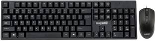 Salpido G-102 Wired Keyboard and Mouse Combo with Mute Button Design | Wired USB Standard Multi-device Keyboard Compatible with Desktop, Laptop, Mac Easy to Use,Plug and Play,Quick, Comfy Durable body