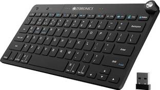 ZEBRONICS ZEB-NWK-2 Bluetooth Laptop-size Multi-device Keyboard Compatible with Desktop, Laptop, Mac Easy to Use,Plug and Play,Quick, Comfy Durable body