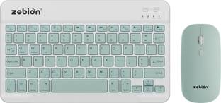 zebion G2800 Mini Keyboard & Mouse Combo (Type-C Rechargeable with 150Hr Worktime, Bluetooth Standard Multi-device Keyboard Compatible with Desktop, Laptop, Tablet, iPad, Mac