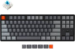 Keychron K8 Wireless Mechanical Keyboard | Multi-device Keyboard Bluetooth, Wired USB, Wireless Tenkeyless Multi-device Keyboard Compatible with Desktop, Laptop, Mac