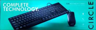 CIRCLE CT C55 MULTIMEDIA KEYBOARD AND MOUSE Wired USB Standard Multi-device Keyboard Compatible with Desktop, Laptop, Mac