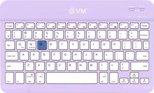 EVM WLKM Bluetooth Standard Multi-device Keyboard Compatible with Desktop, Laptop, Mac Compact, Wireless, Portable, 150 mah Battery