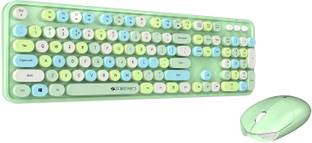 ZEBRONICS Zeb-Companion 300 Wireless Standard Desktop Keyboard Compatible with Desktop, Laptop, Mac Zeb-Companion 300 Wireless Keyboard with Retro Keys