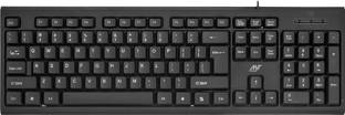 Ant Value FKBRI01 Wired USB Standard Multi-device Keyboard Compatible with Desktop, Laptop, Mac Easy to Use,Plug and Play,Quick, Comfy Durable body