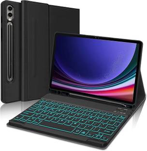 Proelite Keyboard case for Galaxy Tab S9 Ultra 14.6 inch with S Pen Holder Bluetooth Standard Tablet Keyboard Compatible with Desktop, Laptop, Mac