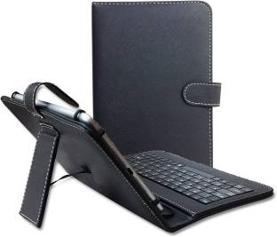 Saco Universal Keyboard Pu Leather Case for 9inch-10.1inch Fits 21 x 14 CM to 25x17CM Wired USB Tablet Keyboard