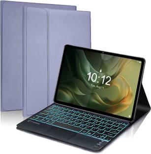 Proelite TouchPad Keyboard case for Motorola Pad 60 Neo 11 inch Built-in 7-Colors Backlit Bluetooth Standard Tablet Keyboard Compatible with Tablet