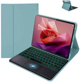 TECPHILE LX127 Cover Keyboard Case Compatible with Lenovo Tab P12 12.7" 2023 TB-370FU Magnetic, Bluetooth Standard Tablet Keyboard Compatible with Desktop, Laptop, Mac