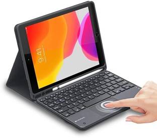 Neopack Keyboard Folio 10.2" Case With Bluetooth Standard Tablet Keyboard Compatible with Desktop, Laptop, Mac stand support,Keyboard Folio 10.2