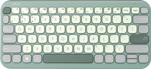 ASUS Marshmallow KW100 Bluetooth Laptop-size Multi-device Keyboard Compatible with Desktop, Laptop, Mac Easy to Use,Plug and Play,Quick, Comfy Durable body