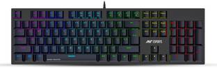 Ant Esports MK3400 Pro V3 Wired USB Standard Gaming Keyboard Compatible with Desktop, Laptop, Mac stand support,MK3400W V2