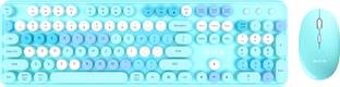 Aula AC306 Wireless Standard Laptop Keyboard Compatible with Desktop, Laptop, Mac Full Size, with round keys