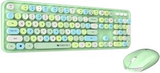 ZEBRONICS Zeb-Companion 300 Wireless Standard Desktop Keyboard Compatible with Desktop, Laptop, Mac Zeb-Companion 300 Wireless Keyboard with Retro Keys