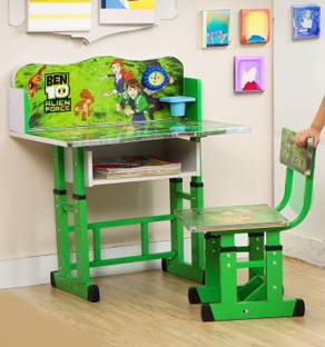 Puci Baby Desk Chair for Kids Study Table Chair with Cartoon Printed & High Backrest Metal Desk Chair