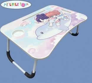 MY LITTLE TOWN Dolphin Kawaii art Study Table |Portable Laptop Table Foldable | Lapdesk Dolphin Wood Portable Laptop Table