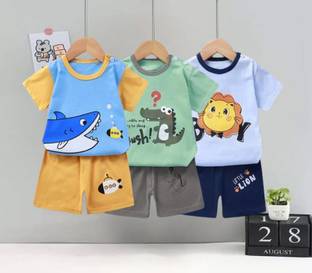 PY PINKYOU Baby Boys & Baby Girls Casual T-shirt Track Pants