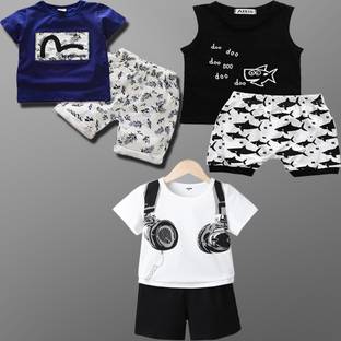 Lofn Baby Boys & Baby Girls Casual T-shirt Shorts