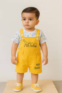 Wishkaro Baby Boys Casual T-shirt Dungaree