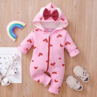 BRANDONN Romper For Baby Boys & Baby Girls Casual Printed Pure Cotton