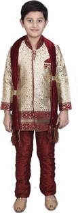 SEMINO Self Design Sherwani