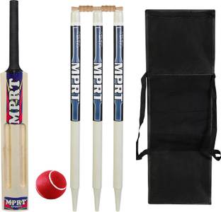 MPRT Wooden 2 Scoop Cricket kit Bat Size 5 For Age Group 9-11 Years Cricket Kit
