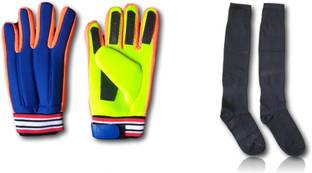 Sterling Combo of Goalkeeper Gloves(Pair) and socks (pair) over the knee Football Kit