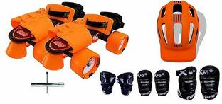 Jaspo Speed Lovers Pro Senior Skates Combo (Skates+Helmet+Knee+Elbow+Wrist+Bag)Suitable For Age 6 To 14 Years Skating Kit
