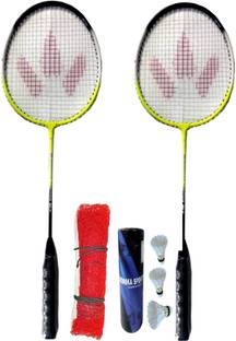 Monika Sports 2000 Aluminum Body Light Weight Badminton Racket Badminton Kit