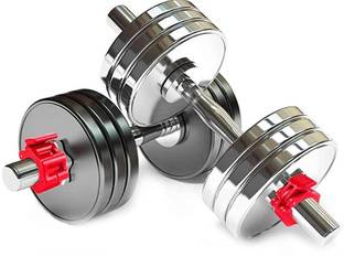 YMD Home Gym Set Steel Dumbbell Set Steel Dumbbell Plates 1KG X 4Pcs WIth 28mm Clamp Adjustable Dumbbell