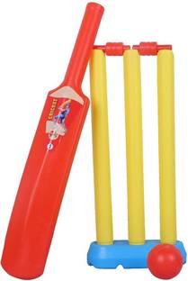 BECHARAJI ENTERPRISE KIDS CRICKRT SET BALL,BAT & STUMP Standard Bail